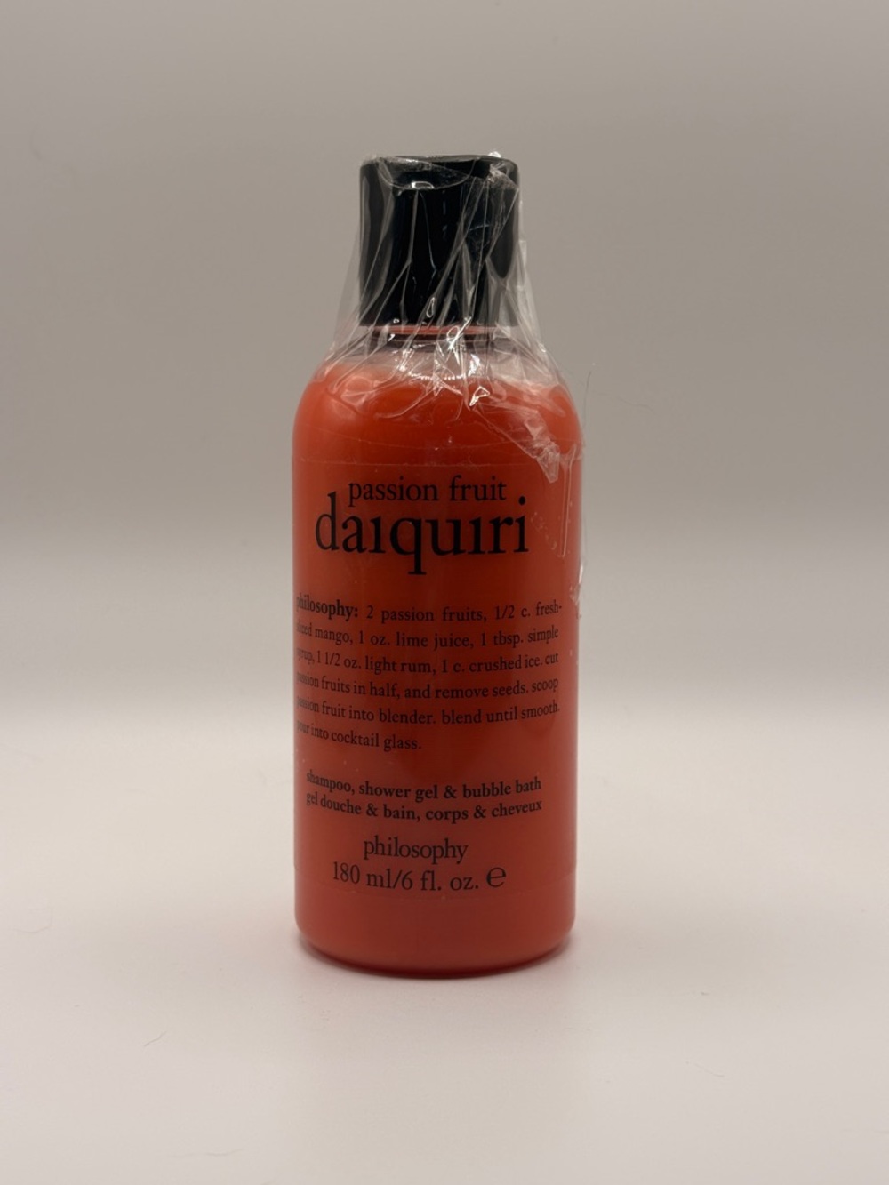 Philosophy Passion Fruit Daiquiri Shower Gel & Bubble Bath 180ml/6 fl oz Sealed